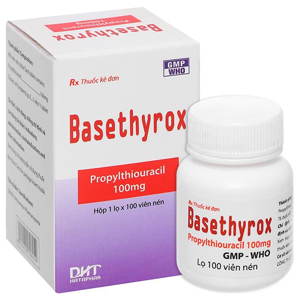 Basethyrox 100mg trị tăng năng tuyến giáp