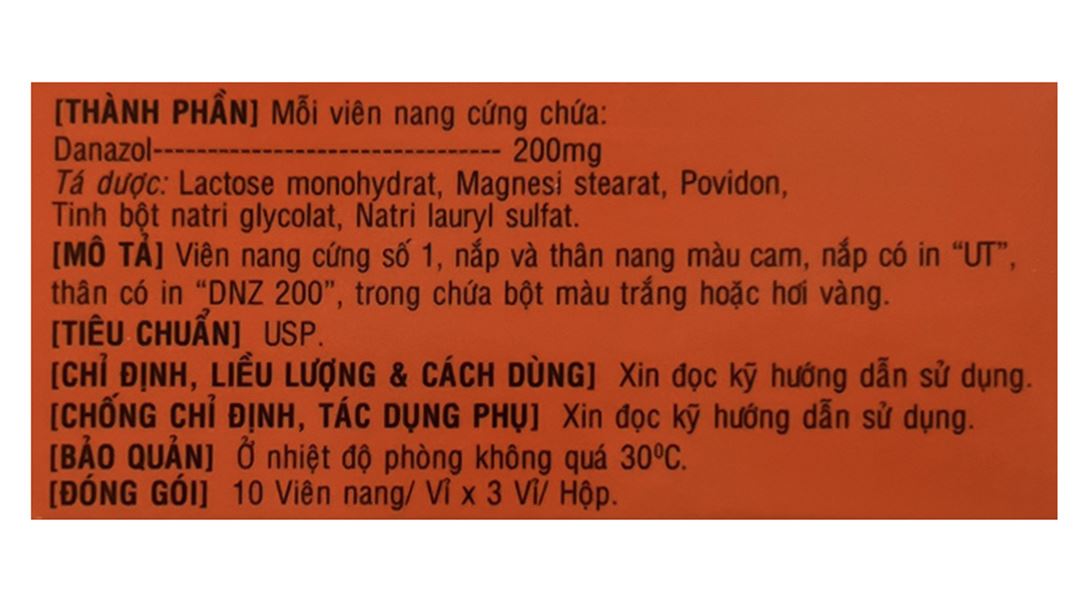 Kupdina 200mg trị lạc nội mạc tử cung