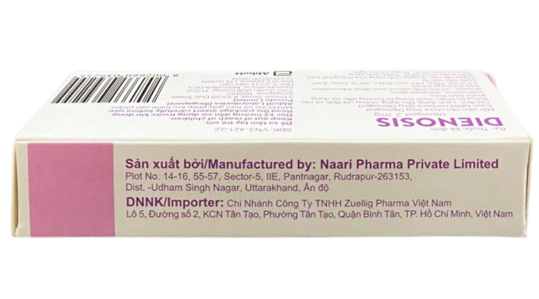 Dienosis 2mg điều trị lạc nội mạc tử cung