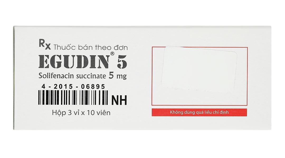 Egudin 5 điều trị triệu chứng tiểu không tự chủ