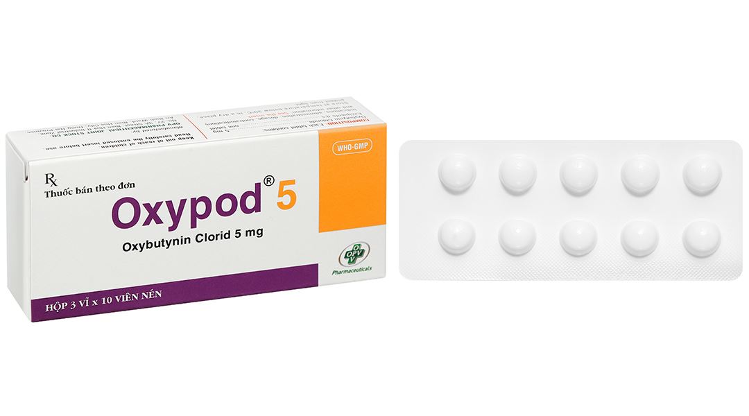 Oxypod 5 điều trị tiểu không kiểm soát, tiểu gấp, tiểu lắt nhắt