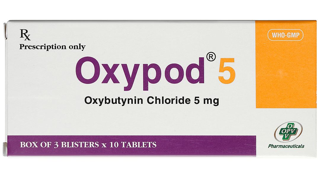 Oxypod 5 điều trị tiểu không kiểm soát, tiểu gấp, tiểu lắt nhắt