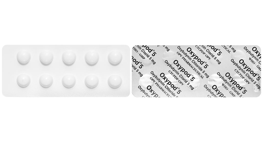 Oxypod 5 điều trị tiểu không kiểm soát, tiểu gấp, tiểu lắt nhắt