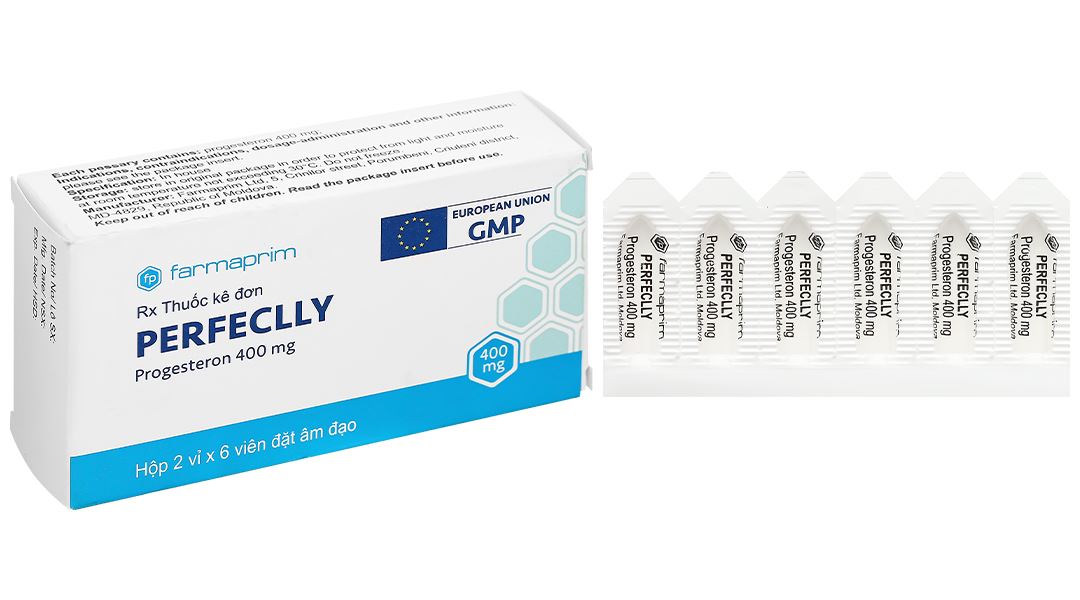Viên đặt âm đạo Perfeclly 400mg điều trị hội chứng tiền kinh nguyệt