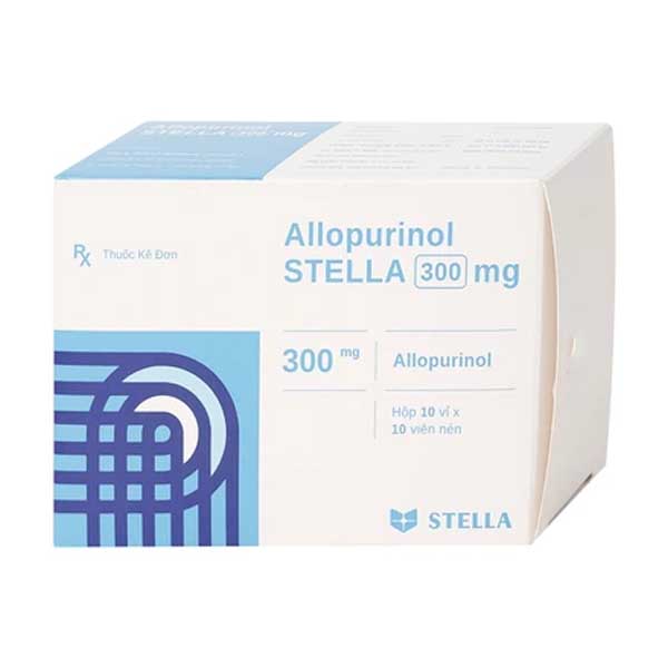 Allopurinol Stella 300mg điều trị gout, sỏi thận