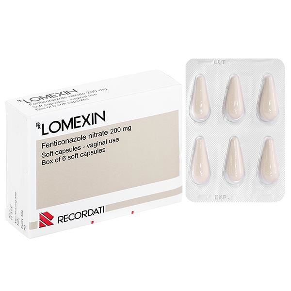 Viên đặt âm đạo Lomexin 200mg trị nhiễm nấm Candida âm hộ - âm đạo