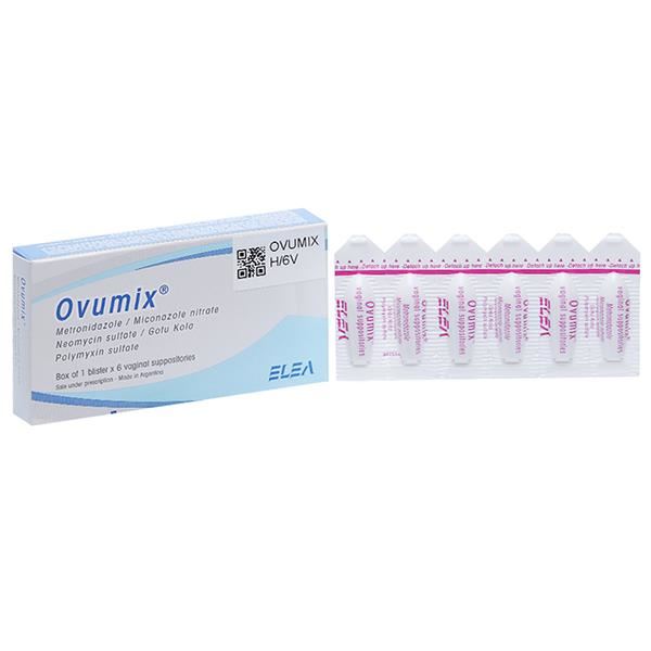 Viên đặt âm đạo Ovumix trị viêm cổ tử cung, viêm âm đạo