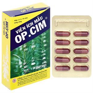 Viên Ích Mẫu OP.CIM trị kinh nguyệt không đều, đau bụng kinh