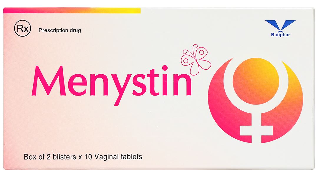 Thuốc đặt Menystin điều trị viêm âm đạo do Trichomonas, nấm Candida