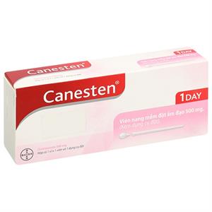 Viên đặt âm đạo Canesten 1 Day 500mg điều trị tại chỗ bệnh viêm âm đạo