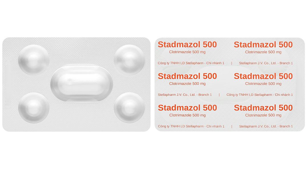 Viên đặt âm đạo Stadmazol 500 điều trị viêm âm đạo