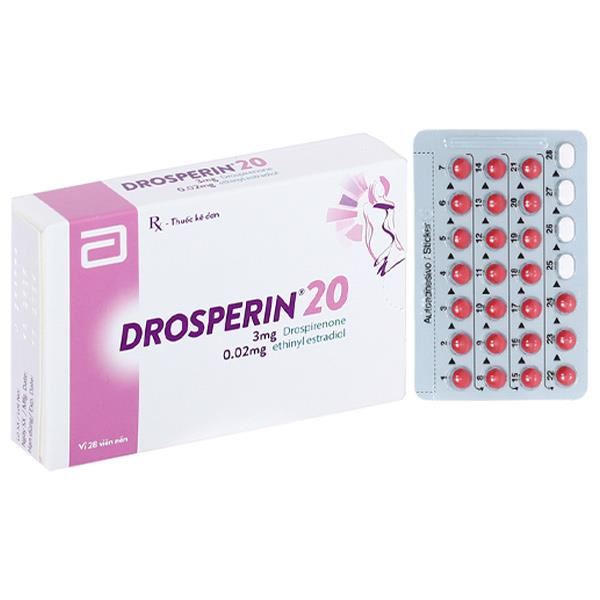 Drosperin 20 thuốc tránh thai hằng ngày