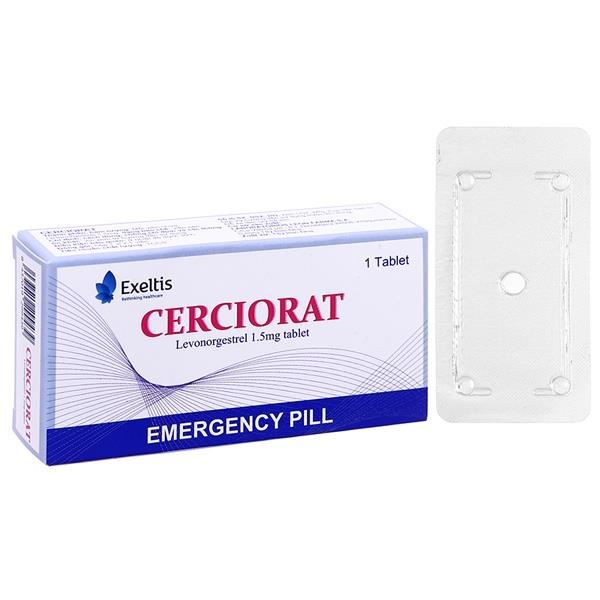 Cerciorat thuốc tránh thai khẩn cấp trong vòng 72 giờ