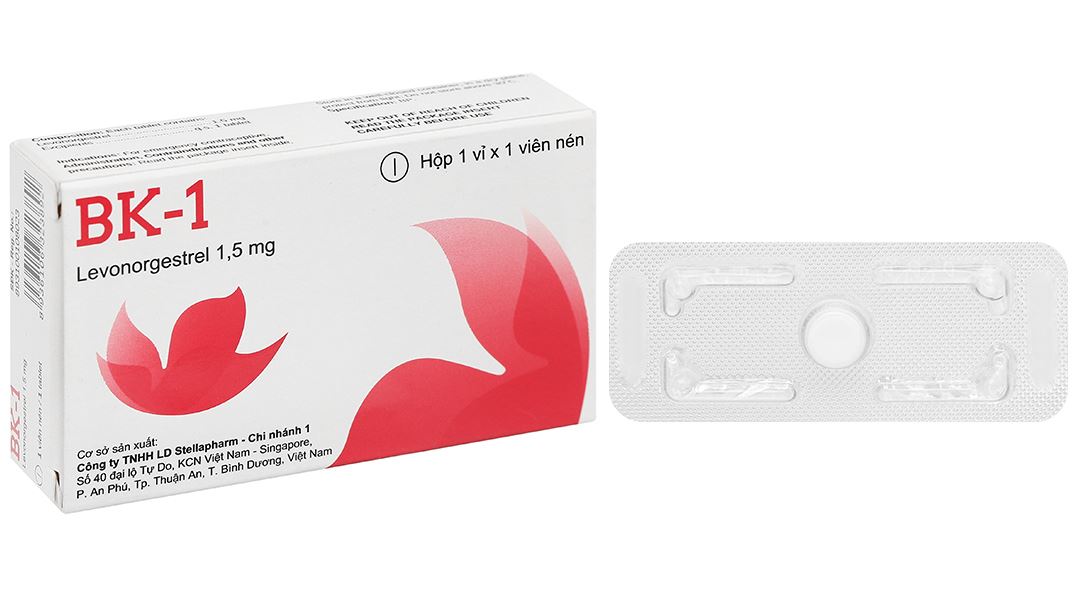 BK-1 thuốc tránh thai khẩn cấp trong vòng 72 giờ