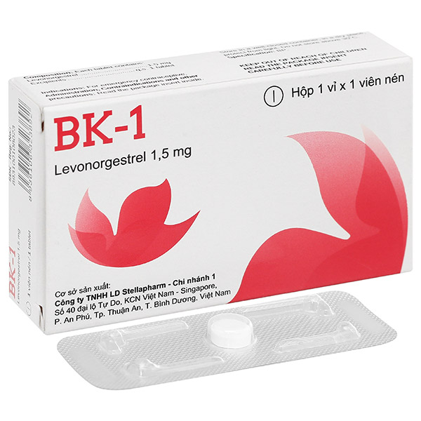 BK-1 thuốc tránh thai khẩn cấp trong vòng 72 giờ