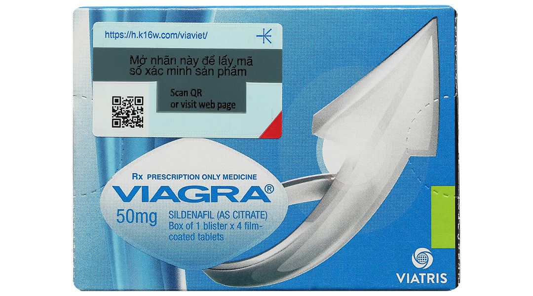 Viagra 50mg trị rối loạn cương dương