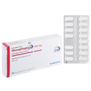 Glucophage XR 750mg trị đái tháo đường tuýp 2