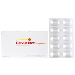 Galvus Met 50mg/1000mg trị đái tháo đường tuýp 2