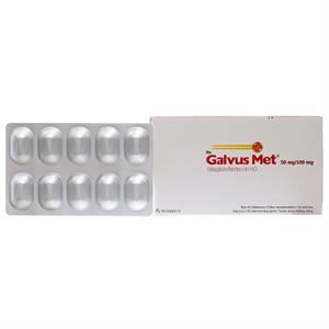 Galvus Met 50mg/500mg trị đái tháo đường tuýp 2