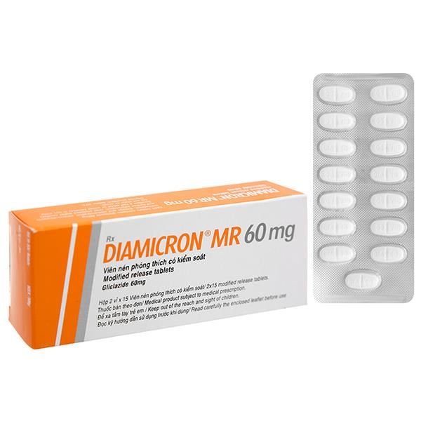 Diamicron MR 60mg trị đái tháo đường tuýp 2