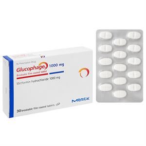 Glucophage 1000mg trị đái tháo đường
