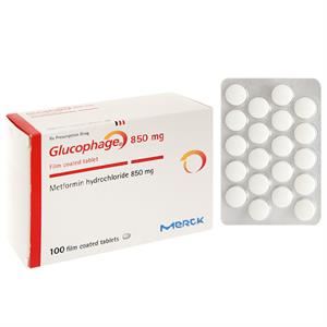 Glucophage 850mg trị đái tháo đường tuýp 2