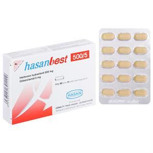 Hasanbest 500/5 trị đái tháo đường tuýp 2