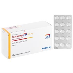 Glucophage XR 500mg trị đái tháo đường tuýp 2