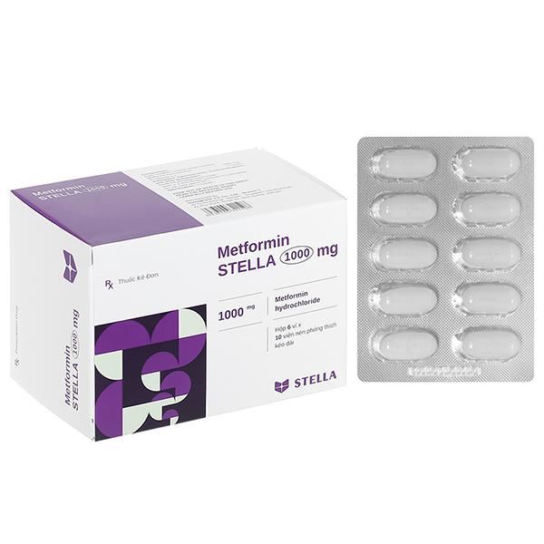 Metformin Stella 1000mg trị đái tháo đường tuýp 2