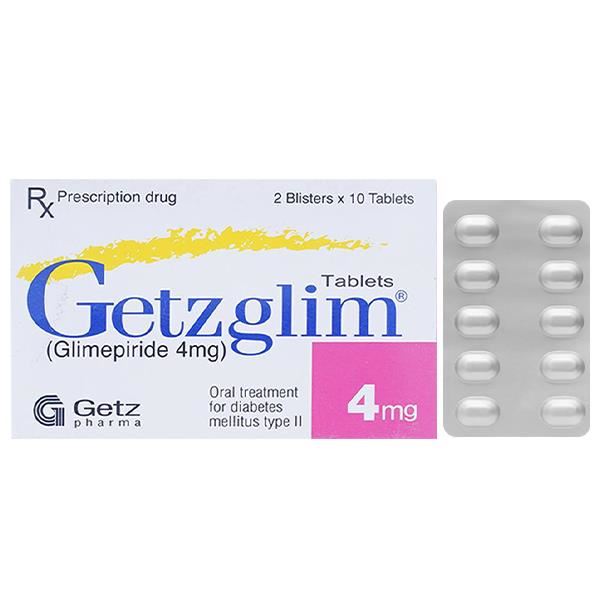 Getzglim 4mg trị đái tháo đường