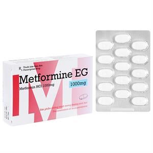 Metformine EG 1000mg trị đái tháo đường tuýp 2