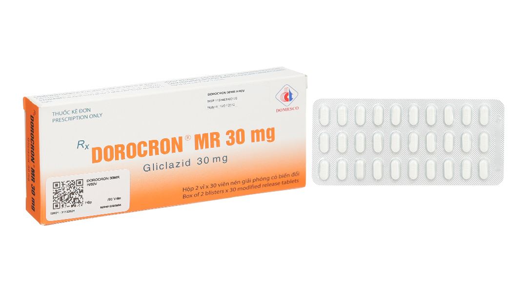 Dorocron MR 30mg trị đái tháo đường
