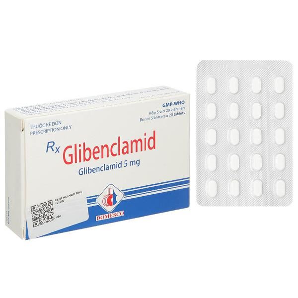 Glibenclamid Domesco 5mg trị đái tháo đường