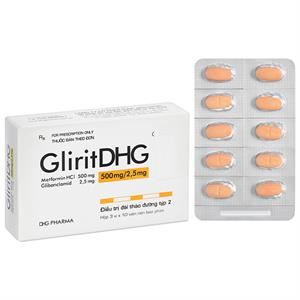 GliritDHG 500mg/2.5mg điều trị đái tháo đường tuýp 2