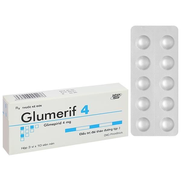 Glumerif 4 điều trị đái tháo đường týp 2