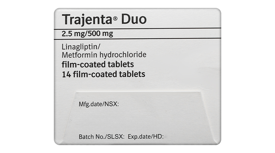 Trajenta Duo 2.5mg/500mg trị đái tháo đường type II
