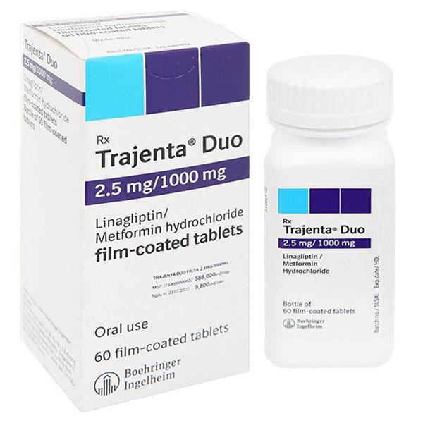 Trajenta Duo 2.5mg/1000mg điều trị tiểu đường