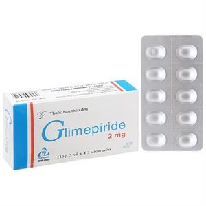 Glimepiride TV.Pharm 2mg trị đái tháo đường tuýp 2