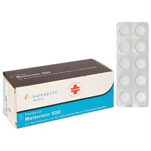 Metformin 500 Novartis trị đái tháo đường