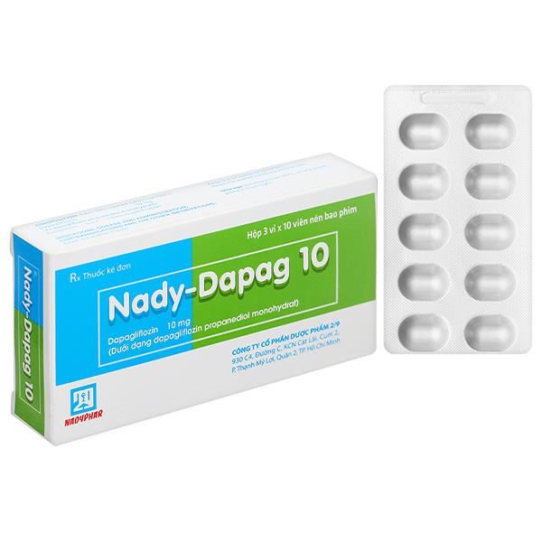 Nady-Dapag 10 trị đái tháo đường tuýp 2