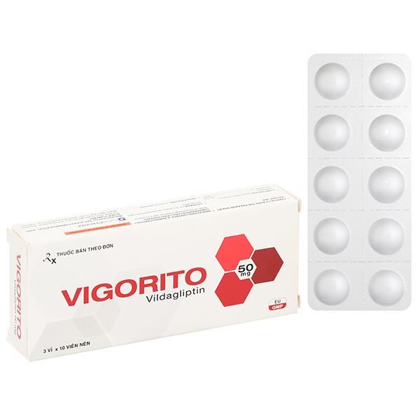 Vigorito 50mg trị đái tháo đường tuýp 2