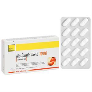 Metformin Denk 1000 điều trị đái tháo đường tuýp 2