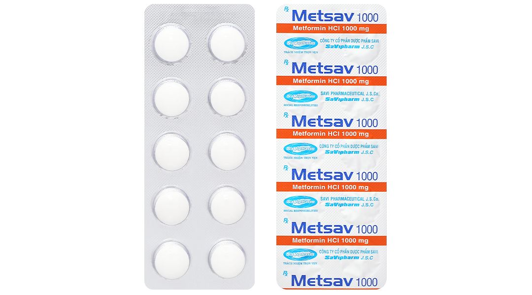 Metsav 1000 điều trị đái tháo đường