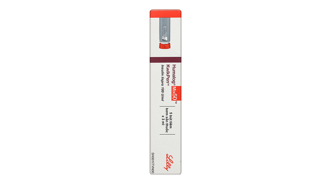 Bút tiêm Humalog Mix 50 KwikPen 100 U/ml trị đái tháo đường