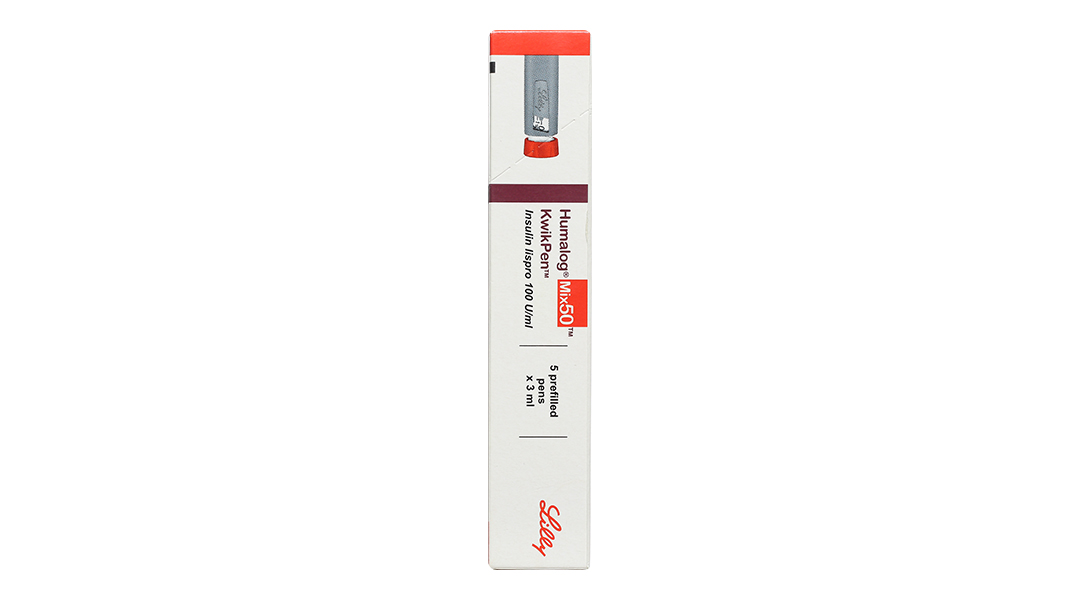 Bút tiêm Humalog Mix 50 KwikPen 100 U/ml trị đái tháo đường