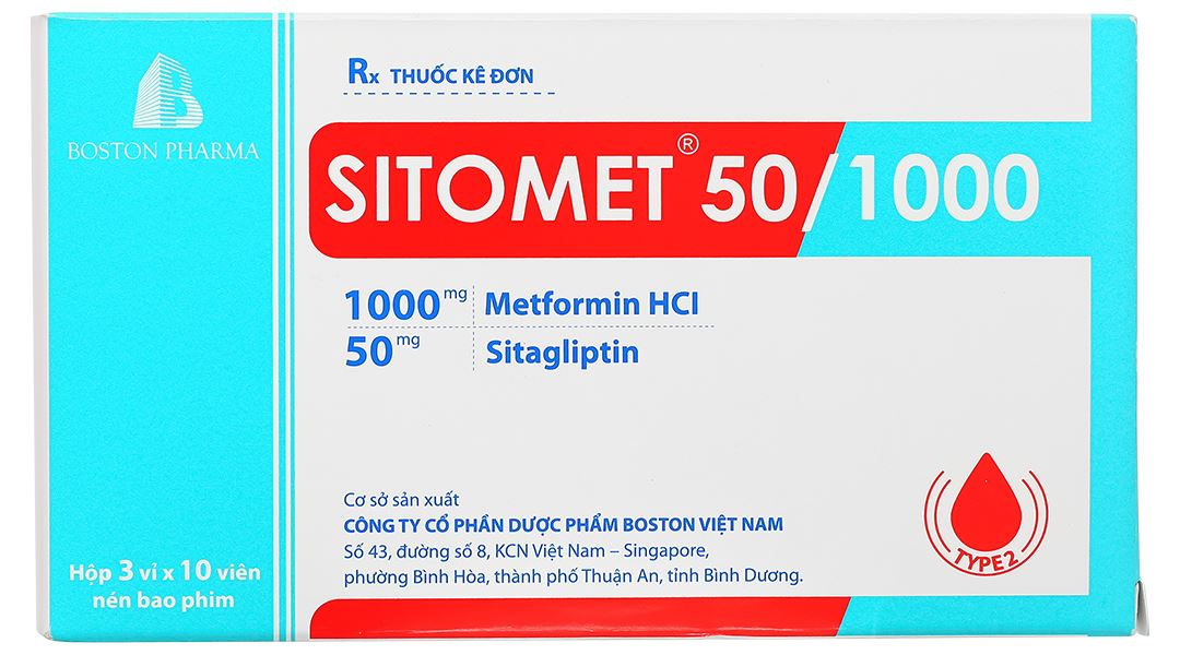 Sitomet 50/1000 hỗ trợ kiểm soát đường huyết ở bệnh nhân đái tháo đường