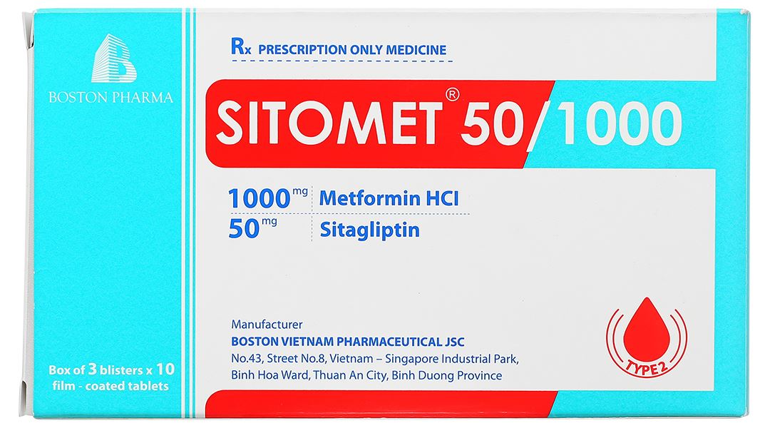 Sitomet 50/1000 hỗ trợ kiểm soát đường huyết ở bệnh nhân đái tháo đường