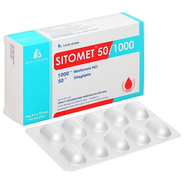 Sitomet 50/1000 hỗ trợ kiểm soát đường huyết ở bệnh nhân đái tháo đường