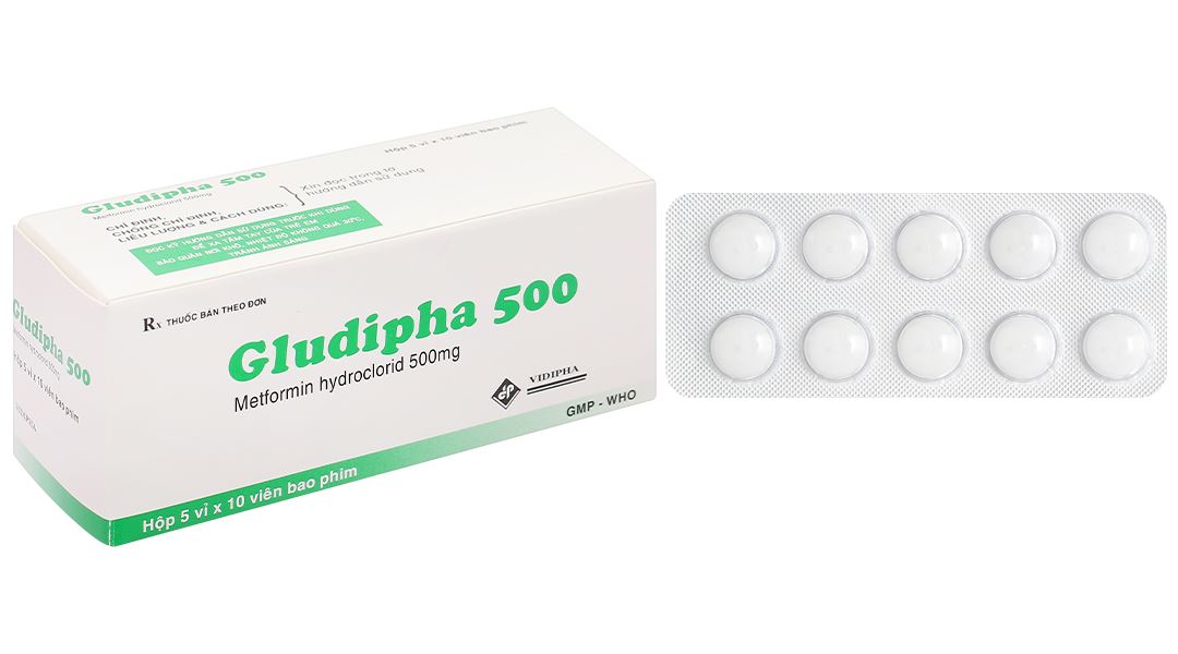 Gludipha 500 điều trị đái tháo đường tuýp 2