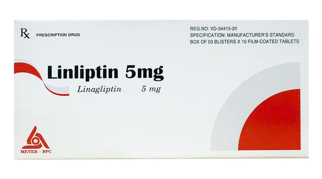Linliptin 5mg điều trị đái tháo đường tuýp 2